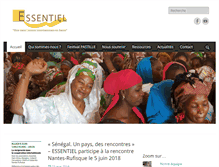 Tablet Screenshot of essentiel-international.org
